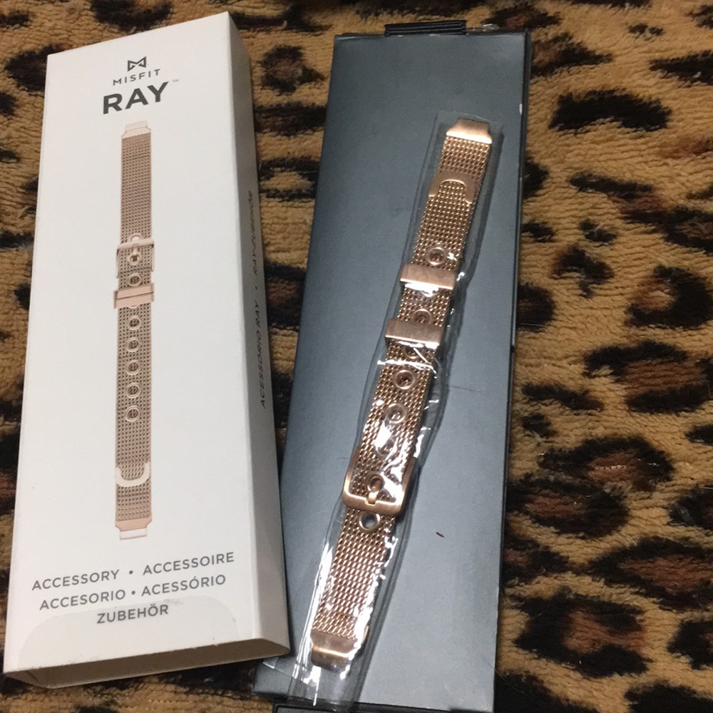 Misfit Ray rose gold mesh bracelet for misfit ray